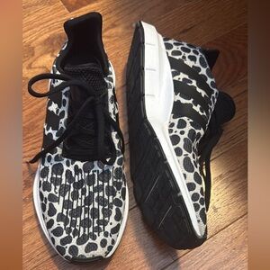 adidas Black and White Patterned Sneakers